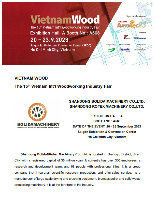 VIETNAM WOOD The 15 th Vietnam Int’l Woodworking Industry Fair