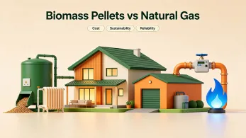 Why Biomass Pellet Fuel Outperforms Natural Gas for Commercial & Residential Heating