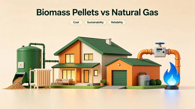 Why Biomass Pellet Fuel Outperforms Natural Gas for Commercial & Residential Heating