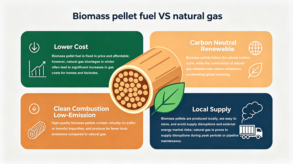 Why Biomass Pellet Fuel Outperforms Natural Gas for Commercial Why Biomass Pellet Fuel Outperforms Natural Gas for Commercial