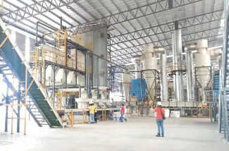Biomass pellet production line